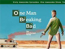 Tablet Screenshot of onemanbreakingbad.com